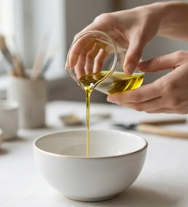 Huile utilisée pour la saponification d'un savon - Savonnerie Ciergerie Bain d'étoile